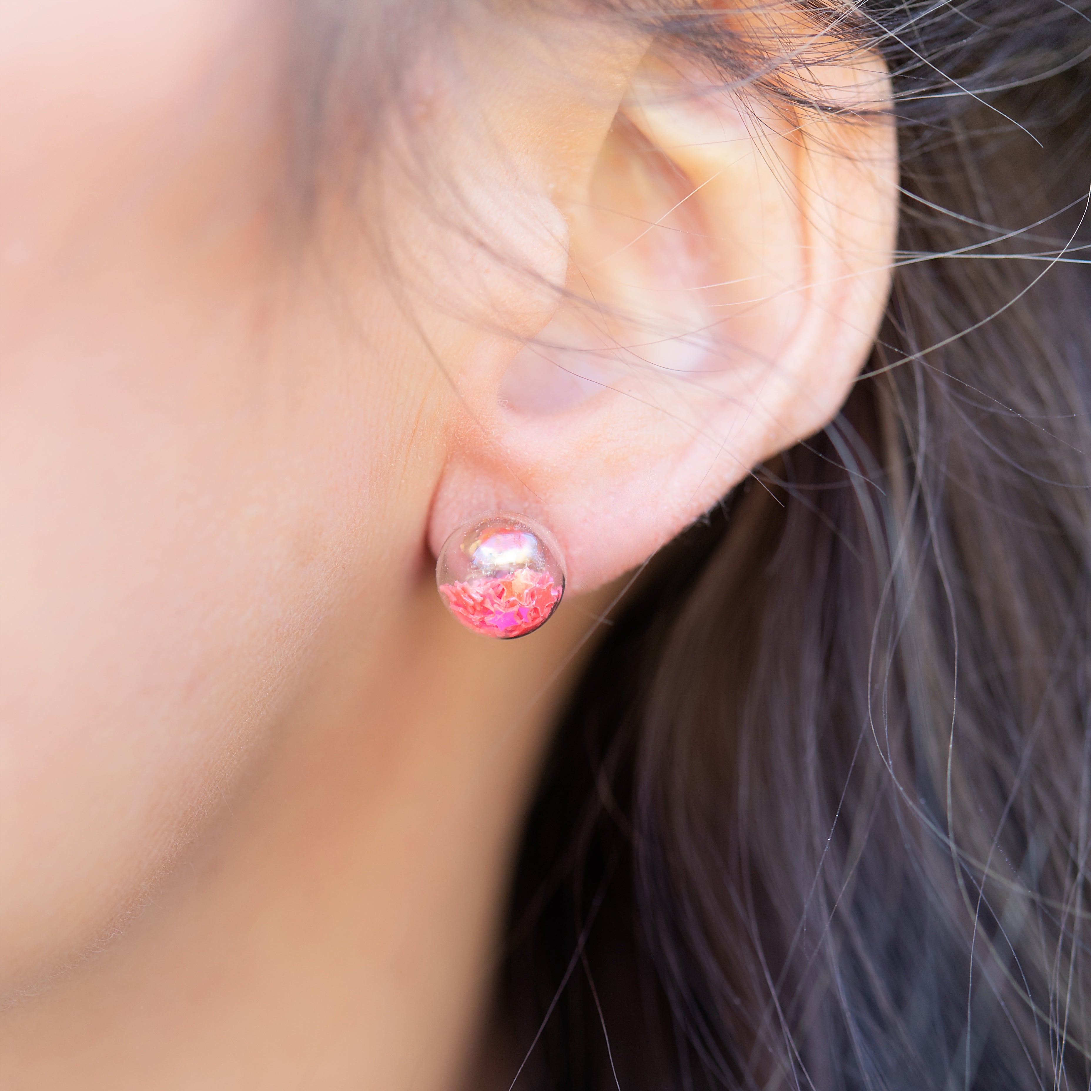 FASHION COLLECTION - HOT PINK CRYSTALS STATEMENT EARRINGS – Le Obsession  Boutique
